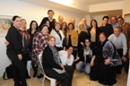 תמונה של פברואר 2012- חגיגת טו בשבט לאלמנות בביתה של דליה ביתן